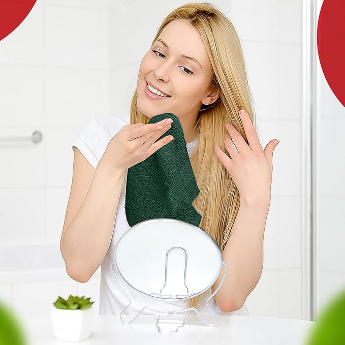 RIVERSIDE 12 Pack Premium 100% Cotton Face Washcloths, 550 GSM, 12 x 12 Inches - Image 5