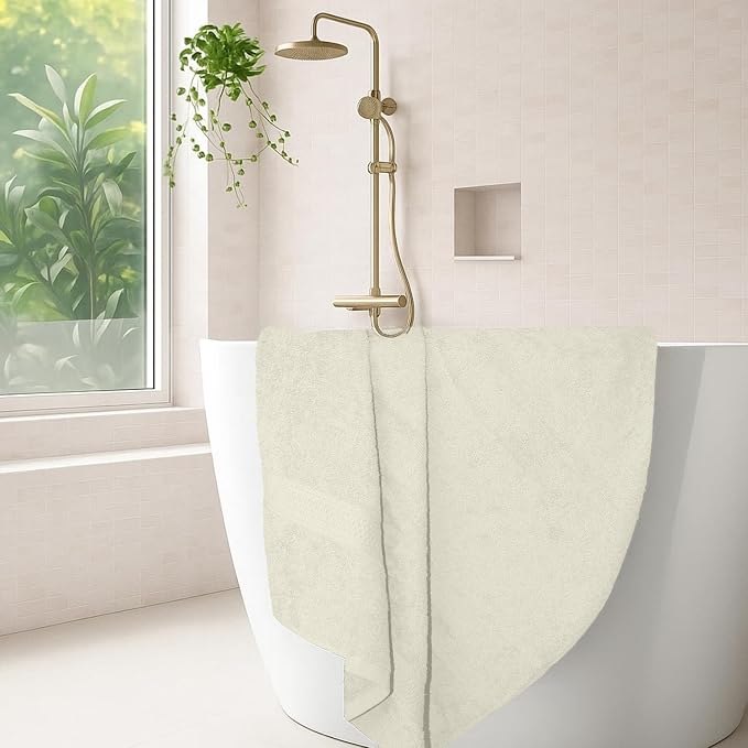 RIVERSIDE 100% Ring Spun Cotton Large Bath Towels Set of 4, 27 x 54 Inches – - Image 10