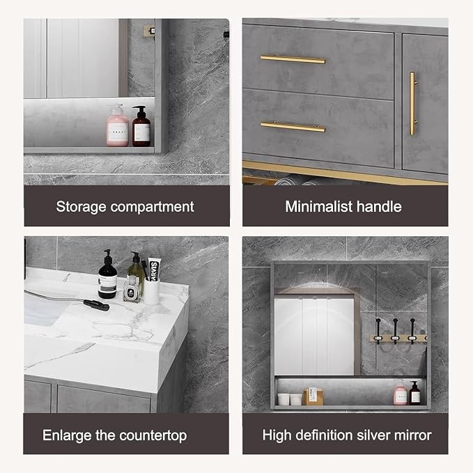 Modern 58IN Bathroom Vanity - Image 5