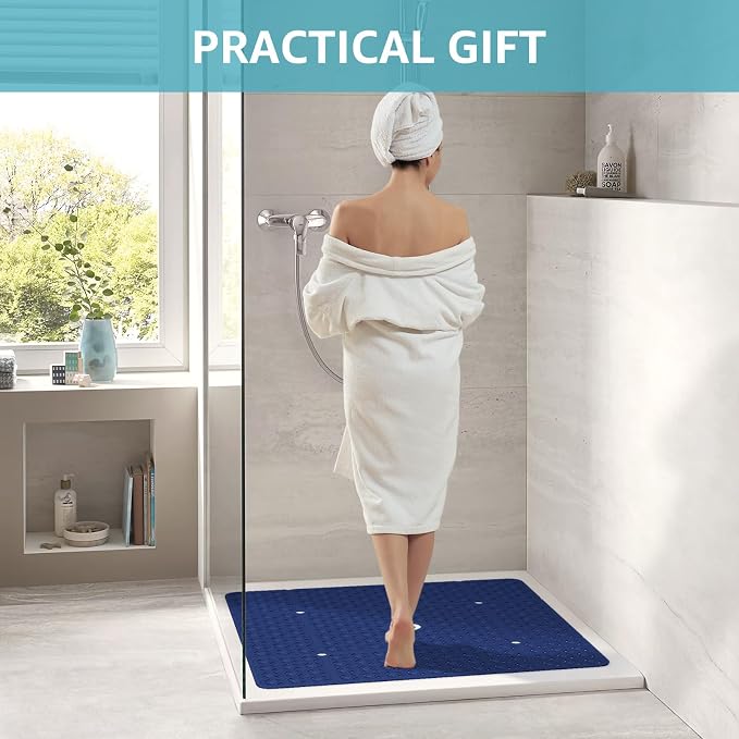 OTHWAY Square Shower Mat, TPE Anti Slip Shower mat - Image 6