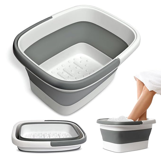 Mantello Collapsible Foot Bath Foot Soaking Tub | Portable Foot Spa Pedicure by MantelloEssentials