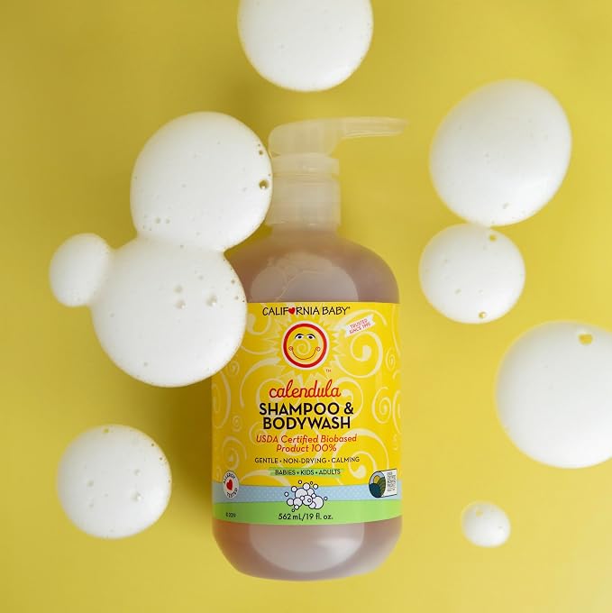 California Baby Calendula Baby Shampoo + Baby Wash | 100% Plant-Based | - Image 3