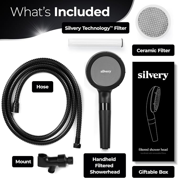 Silvery High Pressure Filtered Shower Head - Image 5