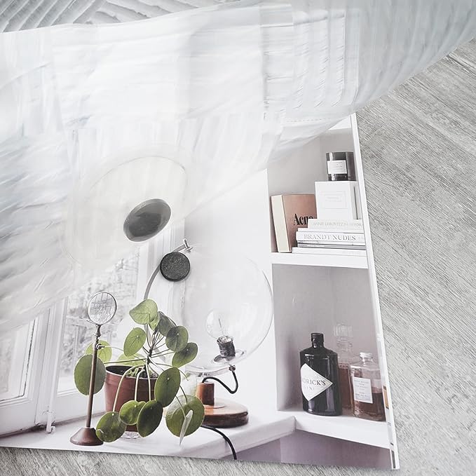 EurCross 72 x 84 inch Extra Long Clear Shower Curtain Liner - Image 2