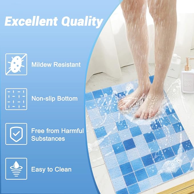 Shower Mat Non-Slip, Soft Comfort Bath Mat - Image 7