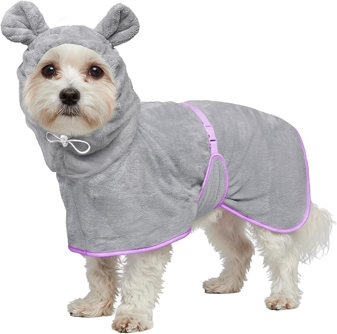 Dog Bathrobe Super Absorbent Towel Robe by HhiMyOct