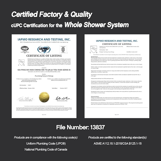 KOJOX 12 Inch Black Shower System - Image 6