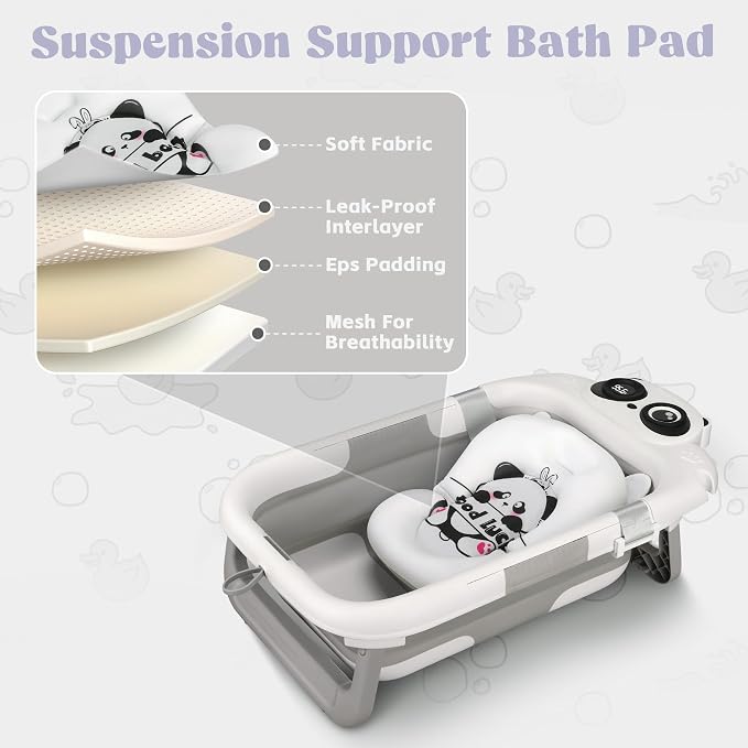 Foldable Baby Bathtub, Lightweight Bathtub - Image 7