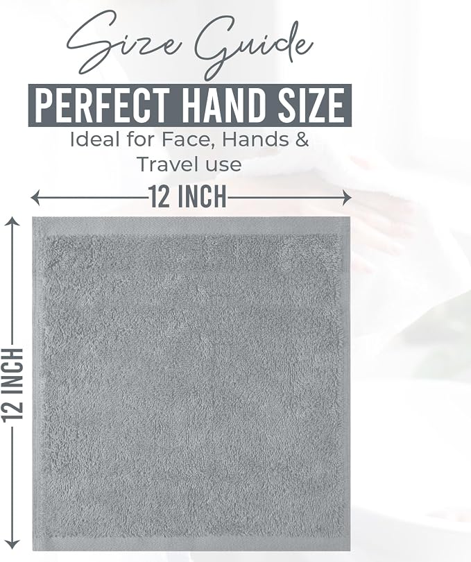 DAN RIVER 24 Pack Wash Cloths for Showering - Image 2