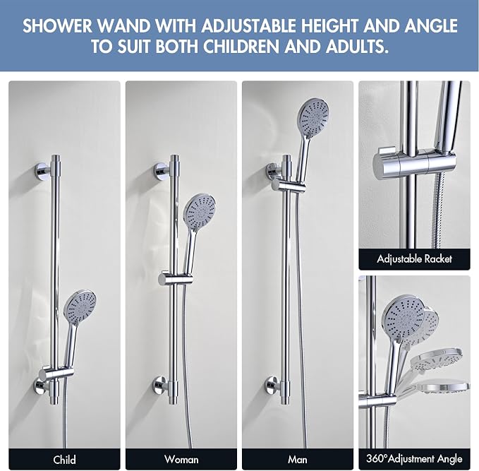 Adjustable Shower Slide Bar - Image 4