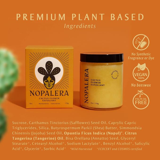 Nopalera Cactus Body Polish – Mandarina | 3-in-1 Clean Beauty Oil Cleanser - Image 5