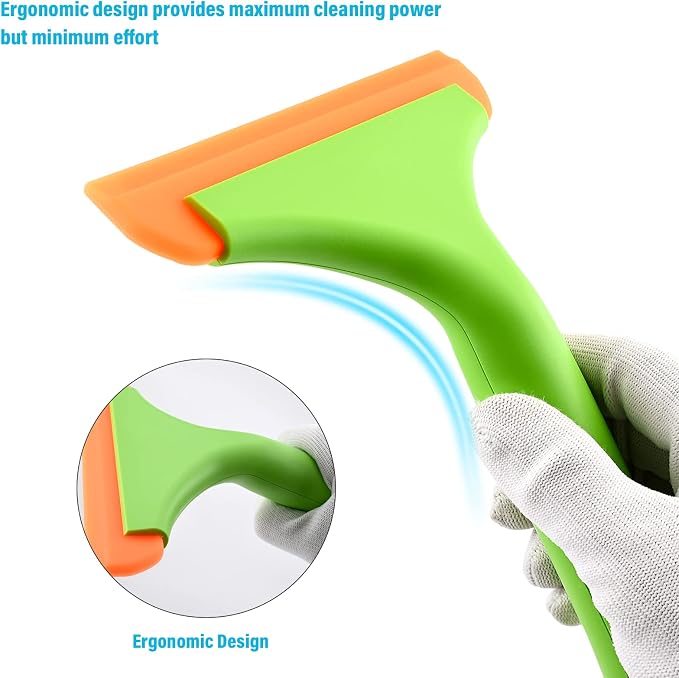 Gomake Small Silicone Squeegee Window Shower Squeegee, Auto Water Blade Squeegee - Image 2