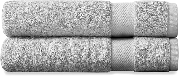 Delara Organic Cotton Luxuriously Plush Hand Towel Pack of 2 | GOTS & OEKO-TEX by Delara