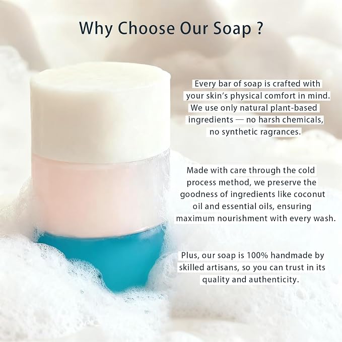 Moisturizing Soap Bar for Face & Body & Bath 3Pack 3.3Oz, - Image 5