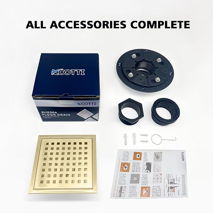 6 Inch Square Shower Drain - Image 9