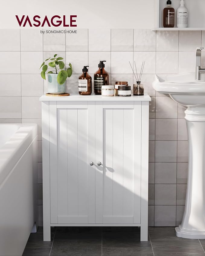 VASAGLE Floor Storage Cabinet, Freestanding Storage Unit - Image 2