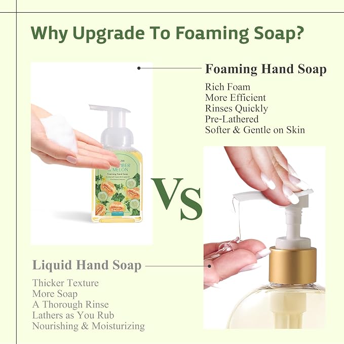 ROMIIE ZOI Natural Cucumber&Melon Foaming Hand Soap Refills 3-Pack - Image 5