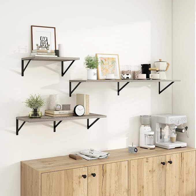 Dreamland Floating Shelves for Wall, 12 Inch Deep Floating Shelves Set of 2 - Image 7