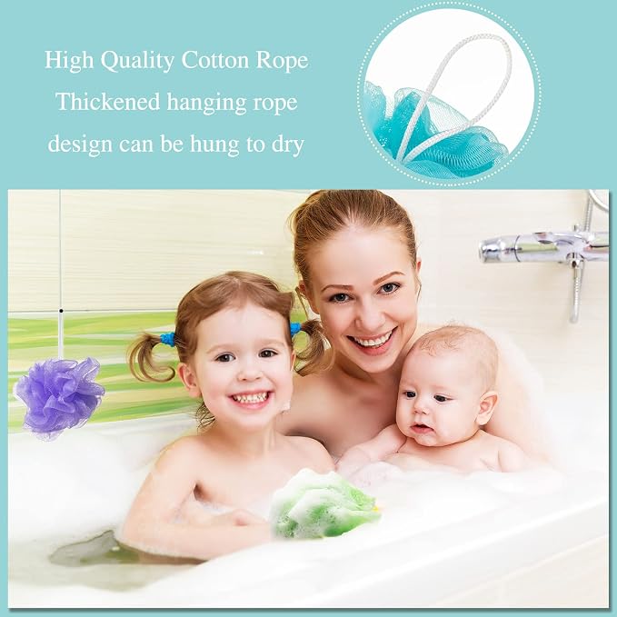 CHENGU 80 Pcs Loofah Bulk Sponge Bath Sponges - Image 5