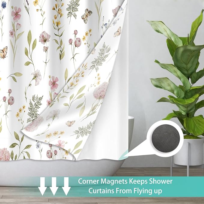 No Hook Shower Curtain Set - Image 4