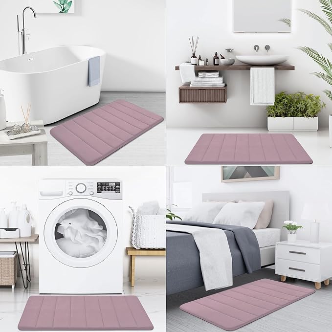 Buganda Memory Foam Bath Mat, 35.4" x 24", Ultra Soft and Non-Slip Bathroom Rugs - Image 7