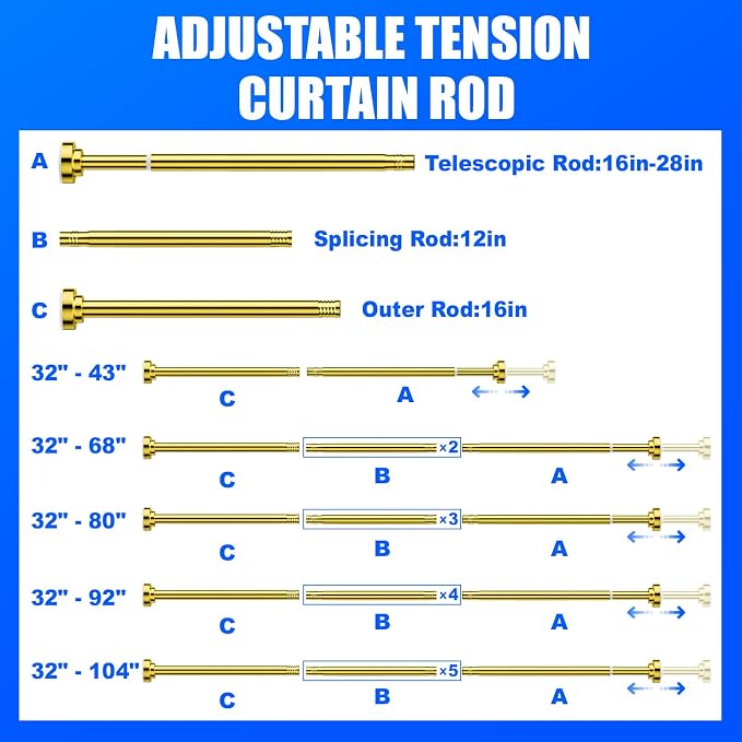 Ausemku Shower Curtain Rod - Image 6