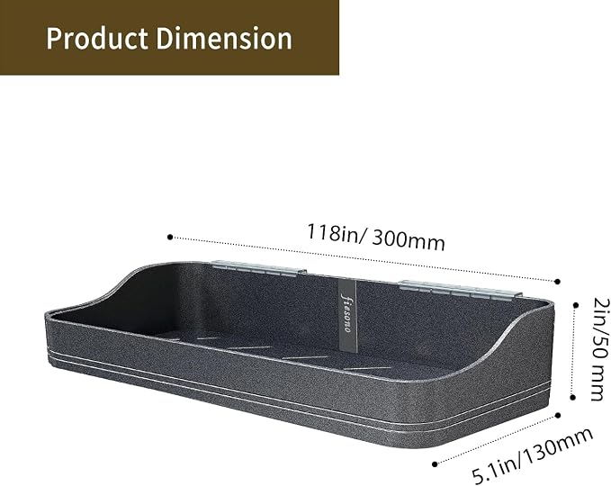Luxury Shower Caddy, Rustproof Metal Large Capacity Bathroom Shelves - Image 2