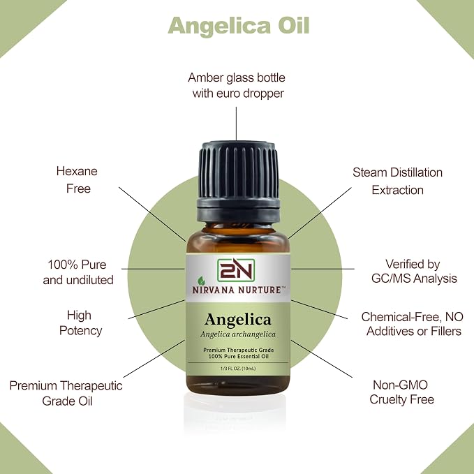 Angelica Essential Oil 100% Pure Premium Therapeutic Grade, Undiluted - Image 4