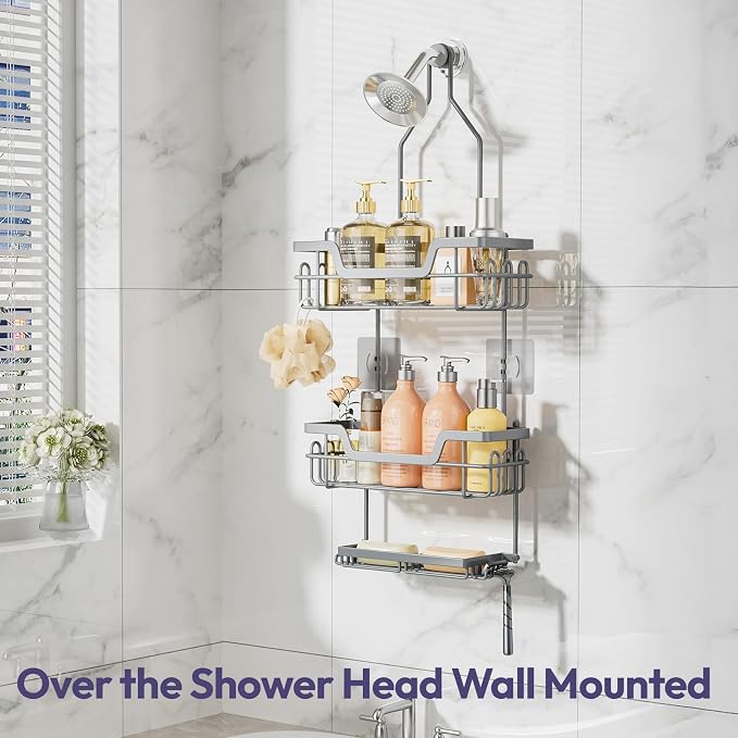 SWTYMIKI Bathroom Shower Caddy Hanging - Image 2