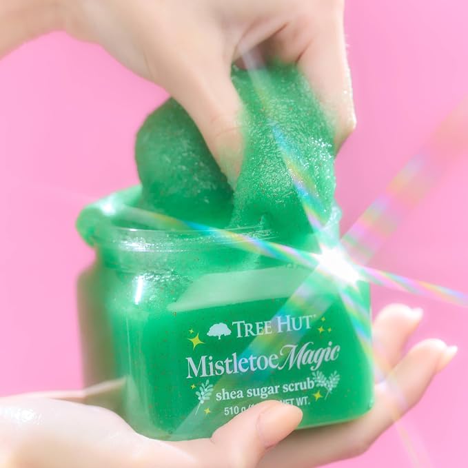 Tree Hut Mistletoe Magic Shea Sugar Scrub, Exfoliating & Hydrating Body Scrub - Image 5