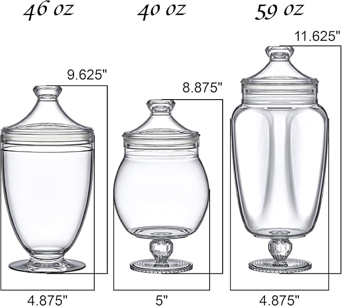 Amazing Abby - Admire - Plastic Apothecary Jars, Acrylic Jars - Image 3