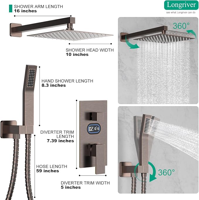 Longriver Shower Faucet Set - Image 6