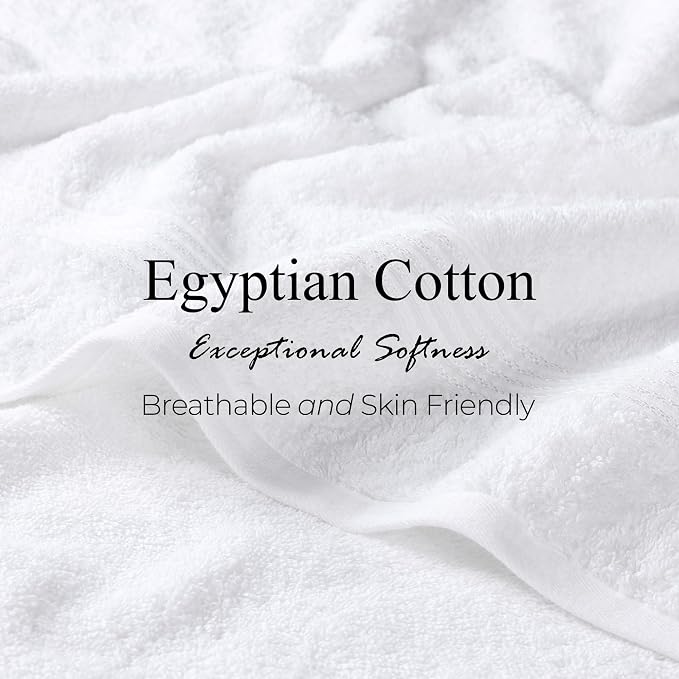 Superior Egyptian Cotton Bath Towel Set, Home Bathroom Towels, Guest Bath - Image 5
