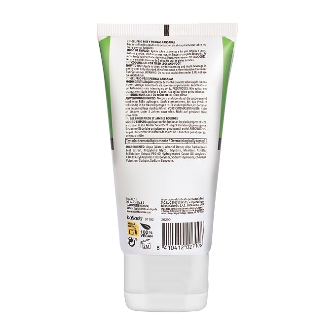 Babaria Cooling Gel for Legs and Feet - Image 5