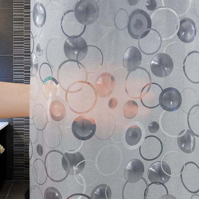 AooHome Plastic Small Shower Curtain Liner - Image 3