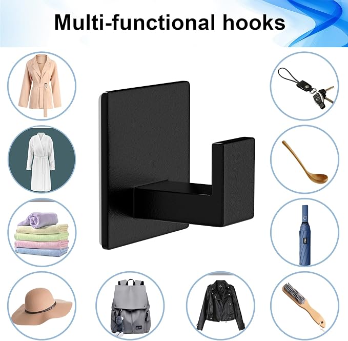 Adhesive Towel Hooks, Shower Hooks - Image 7