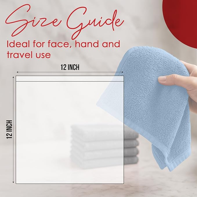 RIVERSIDE 12 Pack Washcloths - Image 2