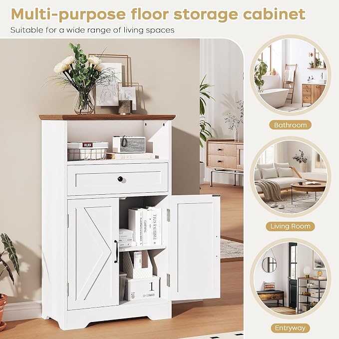 Floor Cabinet, Farmhouse Storage Cabinet - Image 6