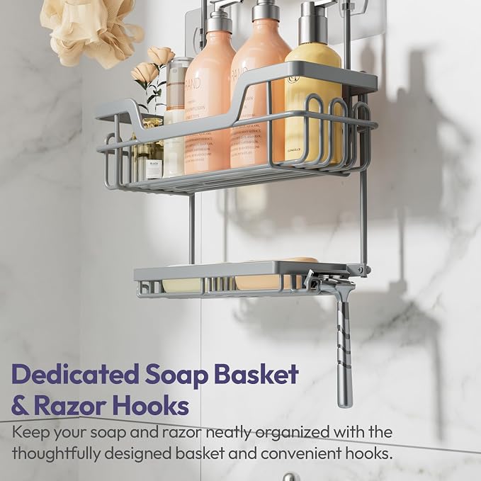 SWTYMIKI Bathroom Shower Caddy Hanging - Image 5