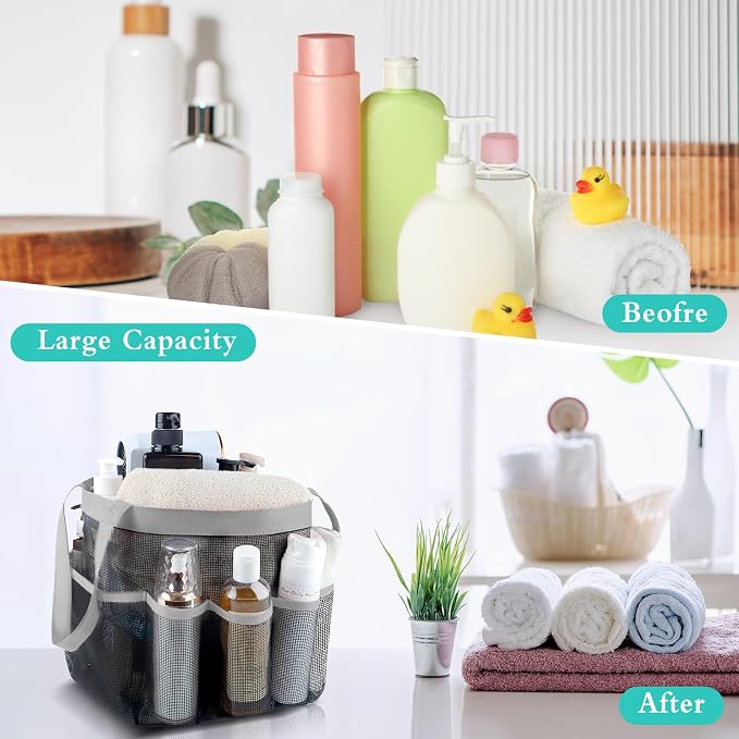 Attmu 2 Pack Mesh Shower Caddy Portable - Image 5
