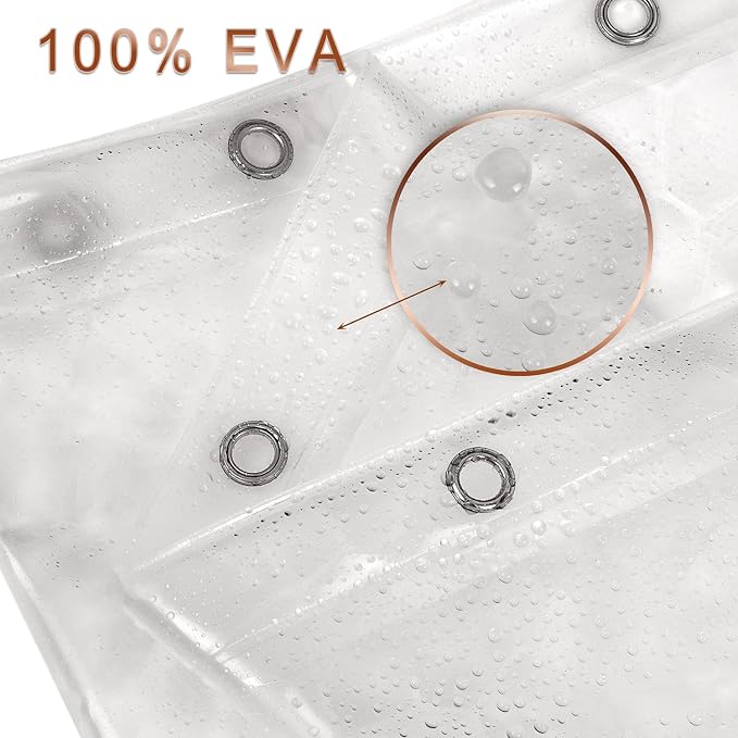 Shower Curtain Liner 8G EVA Thick Shower Curtain - Image 3