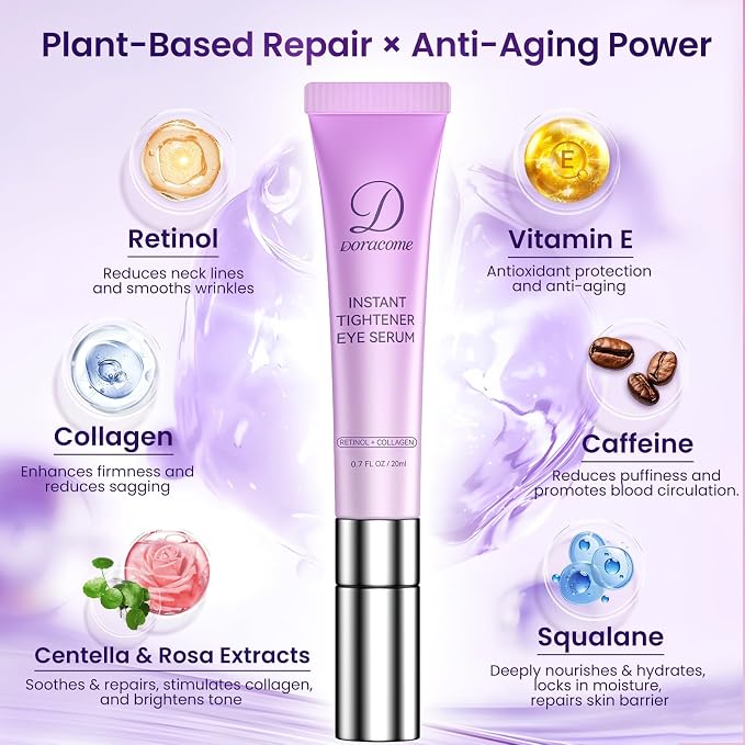 Caffeine & Retinol Under Eye Serum – Dermatologist-Tested, Fast Absorbing - Image 4