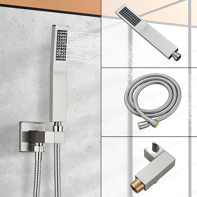 Shower Faucet Set Brushed Nickel Shower System - Image 6
