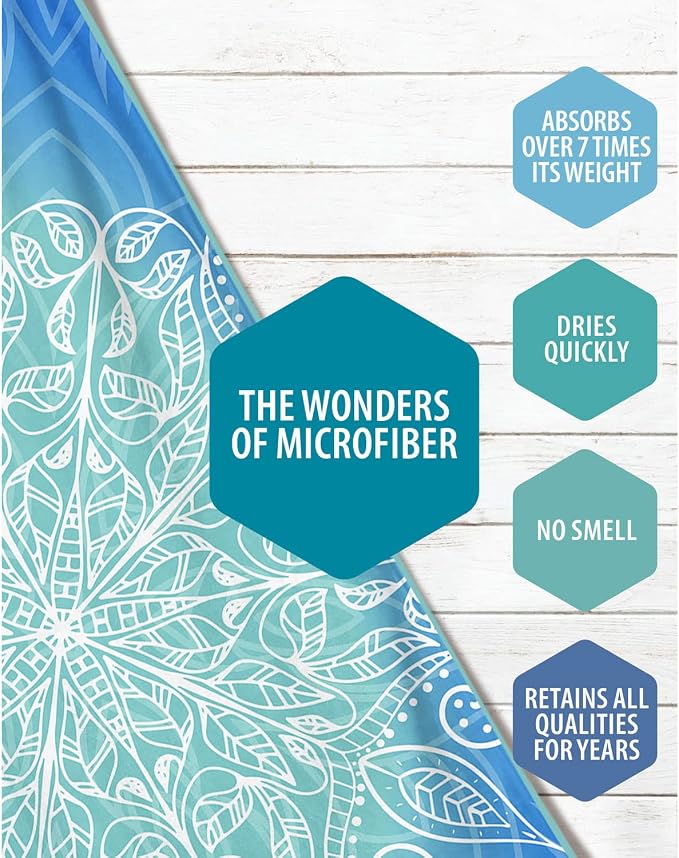 VENTURE 4TH Microfiber Beach Towel: Quick-Dry, Sandproof and Lightweight - Image 3