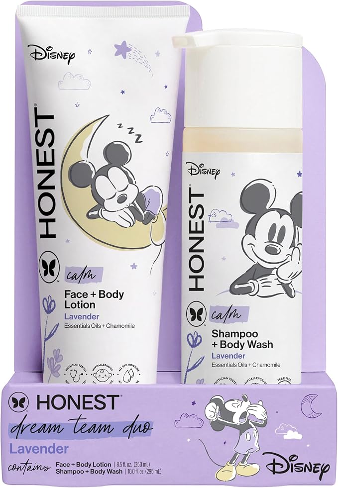 The Honest Company 2-in-1 Cleansing Shampoo and Body Wash Face Lotion Bundle by TheHonestCompany