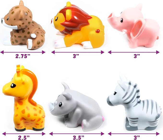 Tub Works® Savanna™ Mold Free Bath Toys, 6 Pack | Sealed, No Hole Bath Toys - Image 8