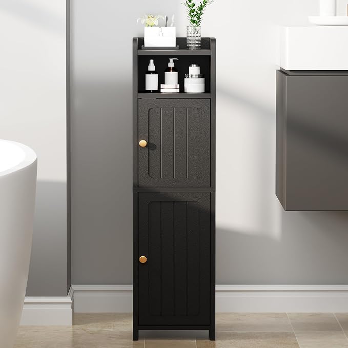 BEWISHOME Small Bathroom Cabinet, Bathroom Storage Cabinet by BEWISHOME