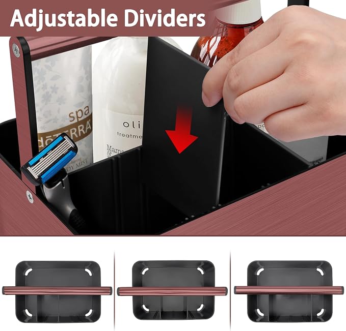 Shower Caddy Portable for College Dorm Room Essential, Bathroom Caddy Organizer - Image 4