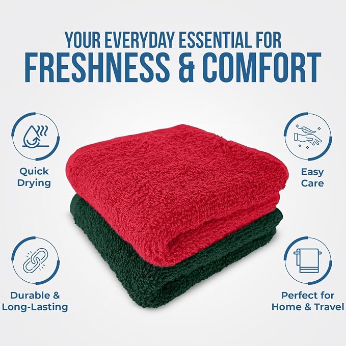 DAN RIVER 24 Pack Wash Cloths for Showering - Image 4