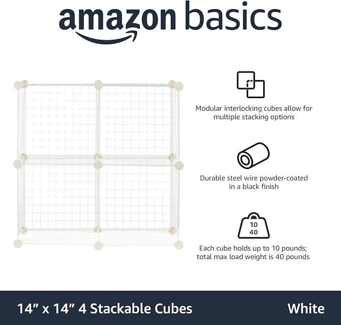 Amazon Basics 4 Cube Storage Organizer - Image 4